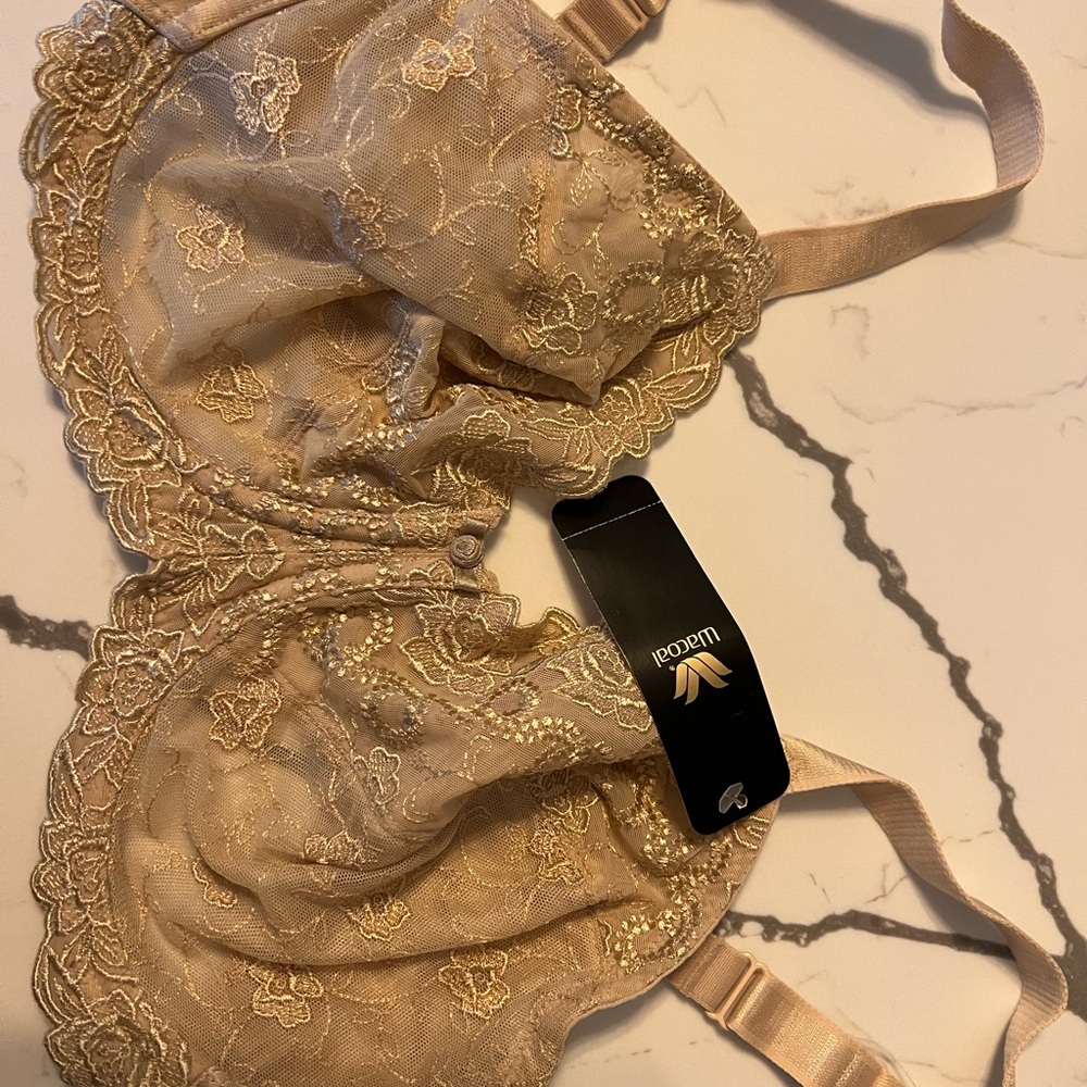 Beige Lace Bra